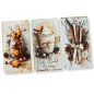   Nyomtatott dekorkarton - Vintage fehér téma táblák 3db/csomag