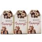   Nyomtatott dekorkarton - Boldog karácsonyt krém-barna táblák 3db/cs