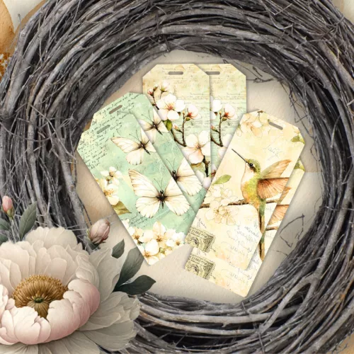 Nyomtatott dekorkarton - Tavaszi zöld téma OKOSÁR 11db/csomag