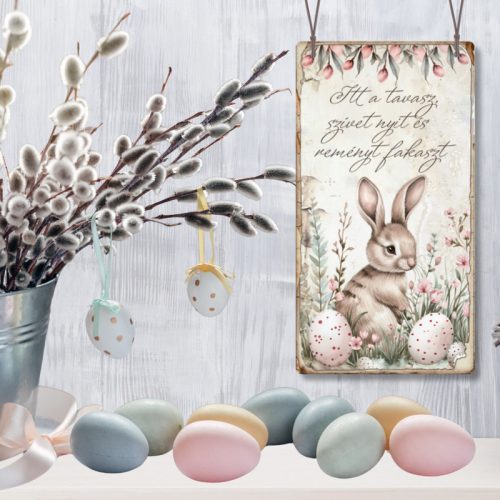 Nyomtatott fa tábla  Húsvéti RSZ téma - OKOSÁR 11db/csomag