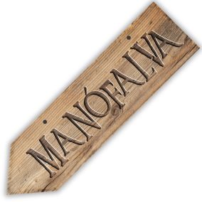 Nyomtatott fa nyíl - Manófalva 30cm
