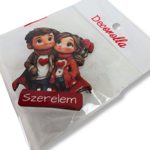 Nyomtatott dekorkarton - Szerelmes pár szerelem 2db/csomag
