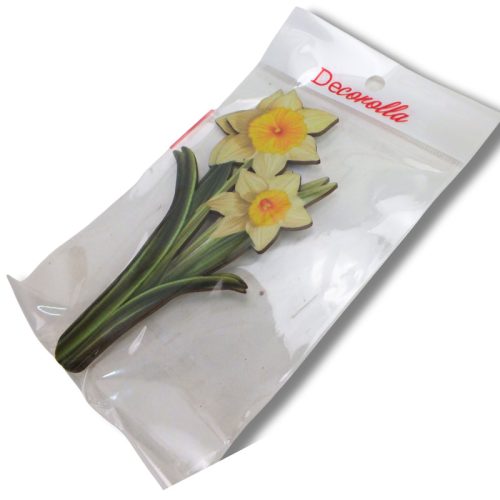  Nyomtatott dekorkarton - Nárcisz 2db/csomag