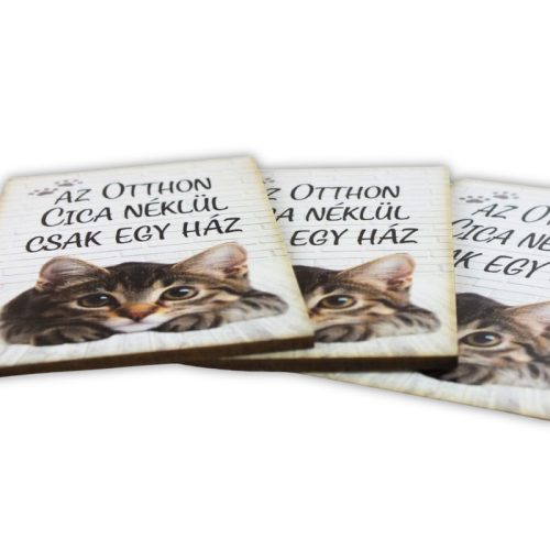 Nyomtatott dekorkarton - Az otthon cica nélkül 3db/csomag