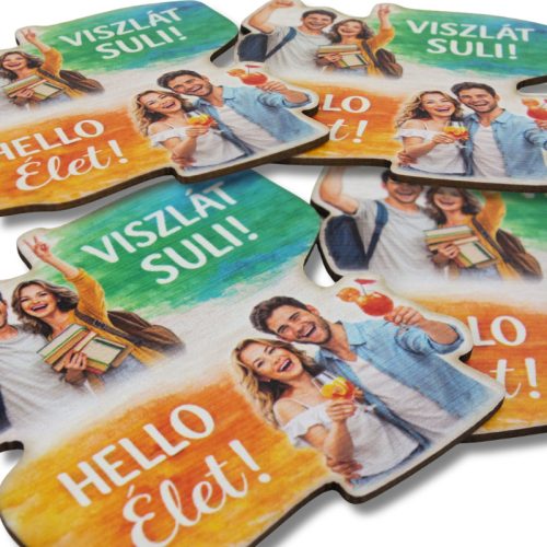Nyomtatott dekorkarton - Viszlát suli... 2db/csomag