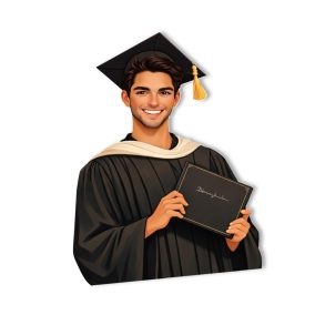   Nyomtatott dekorkarton - Beszúrható ballagási dekor - fiú