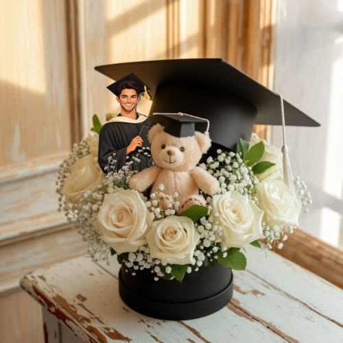 Nyomtatott dekorkarton - Beszúrható ballagási dekor - fiú