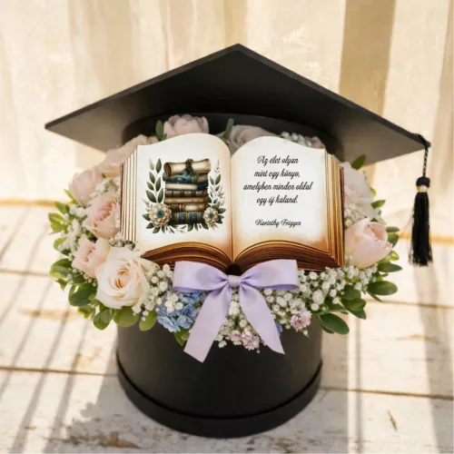 Nyomtatott dekorkarton - Ballagási könyv- Az élet...