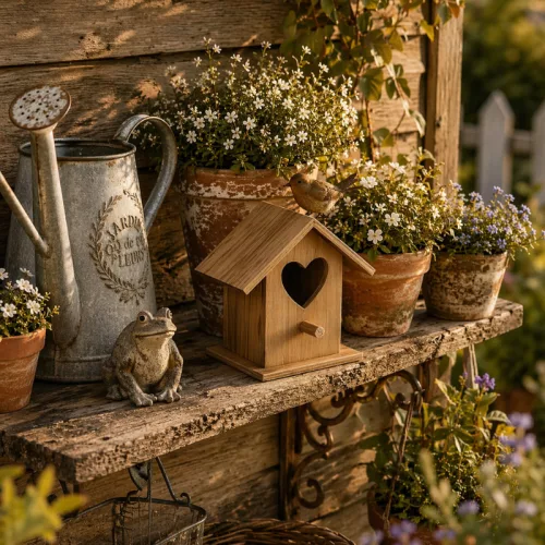 Natúr fa madárházikó mini