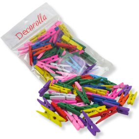  Színes facsipesz 3cm 50db/csomag