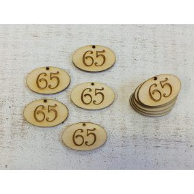   Natúr fa - Évfordulós gravírozott ovál táblák 10db/csomag