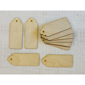 Natúr fa - Scrapbook tábla hosszúkás 10*4cm 10db/csomag