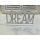 Fa "Dream" felirat talppal fehér 25cm