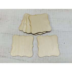Natúr fa - Alátét csipkés 6db/csomag