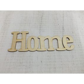 Natúr fa - "Home" felirat 25cm