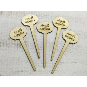   Natúr fa - Beszúrós tábla "Anyák napjára"  5db/csomag