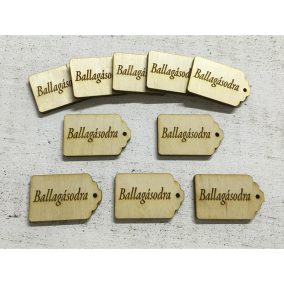   Natúr fa - Scrapbook kísérő táblák "Ballagásodra" 10db/csomag