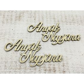 "Anyák napjára" felirat  6,5x12,7cm  2db/csomag