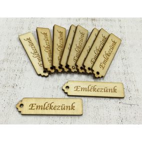   Natúr fa - "Emlékezünk" kisérő tábla 10db/csomag