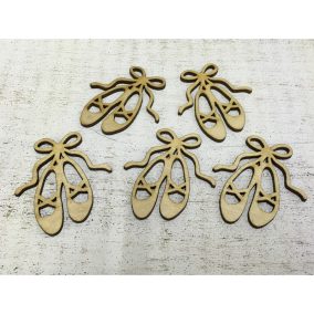 Natúr fa - Balerina cipő 5db/csomag