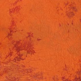 Gyűrt, merített papír narancs-bordó 1ív