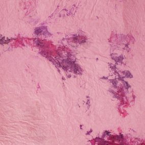 Gyűrt, merített papír világos rózsaszín-lila 1ív