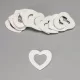 Fa lukas szívek fehér 6cm 15db/csomag