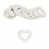 Fa lukas szívek fehér 6cm 15db/csomag