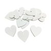 Fa szívek fehér 4cm 15db/csomag