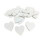 Fa szívek fehér 4cm 15db/csomag