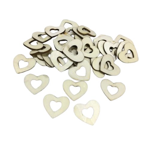 Fa lukas szív 3,5cm 40db/csomag