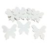 Fa pillangó fehér 7cm 10db/csomag
