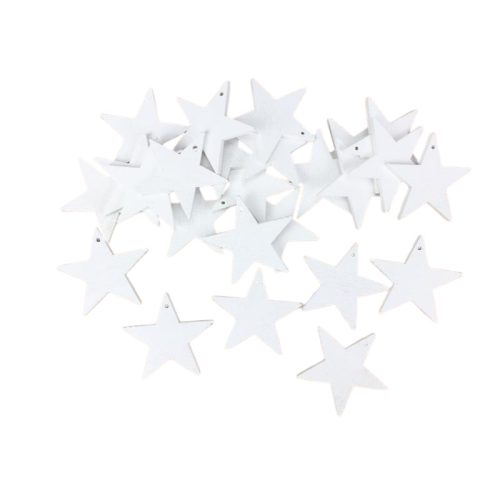 Fehér csillag 4,5cm 25db/csomag