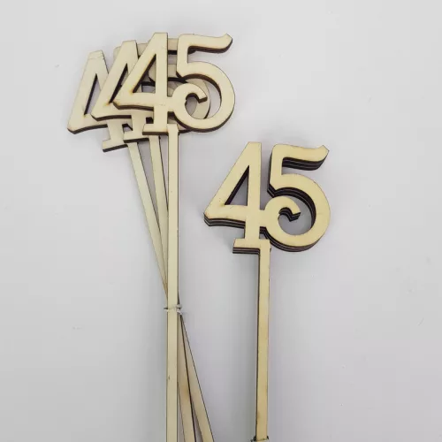 Beszúrható számok 45-ös natúr 6db/cs