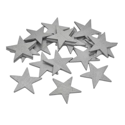 Csillag ezüst 4,5cm 20db/csomag