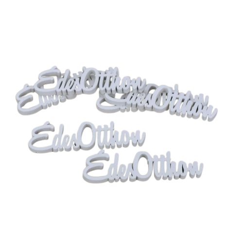 Édes Otthon felirat fehér 10cm 6db/csomag