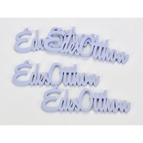 Fa "Édes Otthon" felirat lila 15cm 4db/csomag