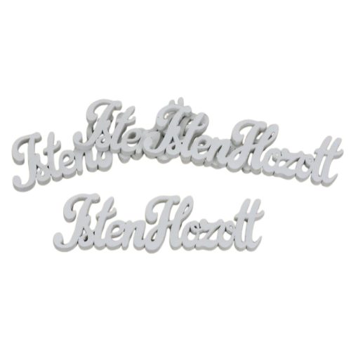 Isten Hozott felirat fehér 15cm 4db/csomag