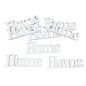 Home felirat fehér 8cm 8db/csomag