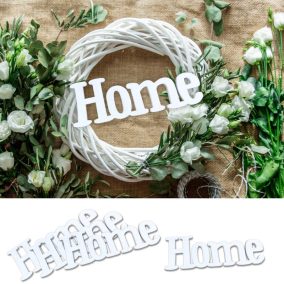 Home felirat fehér 15cm 4db/csomag