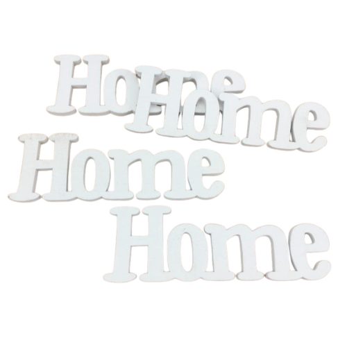 Home felirat fehér 15cm 4db/csomag
