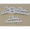Boldog Születésnapot felirat fehér 10,5cm 4db/cs omag