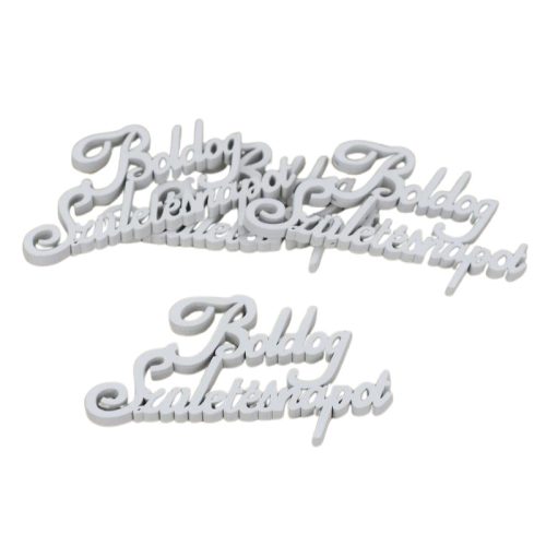 Boldog Születésnapot felirat fehér 10,5cm 4db/cs omag