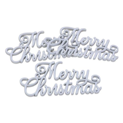 Szeretettel felirat fehér 10cm 8db/csomag