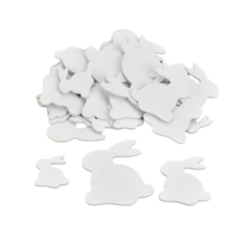 Fa fehér duci nyulak vegyes méret 30db/csomag
