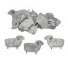 Fa bárány szürke 4x5cm 15db/csomag