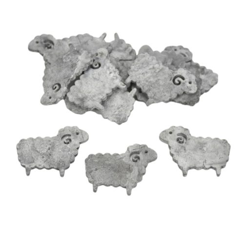 Fa bárány szürke 4x5cm 15db/csomag