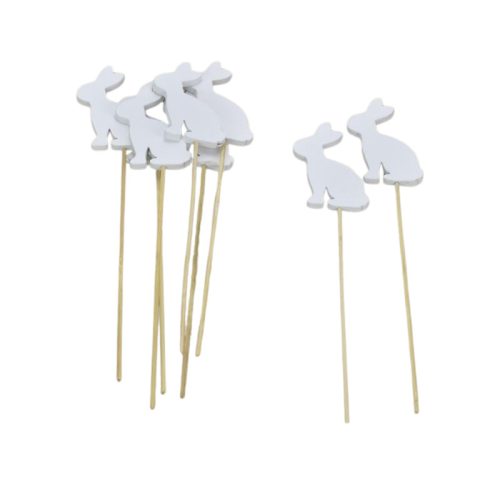 Fa csokinyuszi pálcás fehér 4,5x28cm 8db/csomag