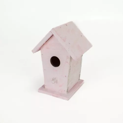Fa madáretető pink 6x6,7x10cm