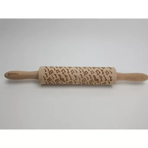 Kekszmintázó sodrófa - Hangjegy 38cm